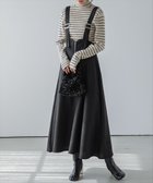 【ラジュール/Lajour】のツイード調ジャンパースカート 人気、トレンドファッション・服の通販 founy(ファニー) ファッション Fashion レディースファッション Fashion for Women スカート Skirts クラシカル Classical, Vintage-Inspired シルバー Silver, Metallic Silver ツイード Twill, Twill Weave フロント Front, Front Design thumbnail ブラック|ID: prp329100004800003 ipo3291000000034948729