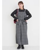 【ジェイ アンド シュプール/Re J&SUPURE】のSET ウエストリボンビスチェ×ワイドパンツ×プチハイネックインナーセットアップ(無地・チェック柄) B柄|ID: prp329100004800005 ipo3291000000034824985