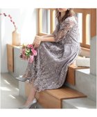 【プレフェリール/PREFERIR】の刺繍レースバックリボン結婚式パーティードレス ラベンダー|ID: prp329100004800016 ipo3291000000035171912