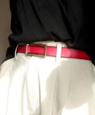 【フローリスト/florist】の【牛革】メンズレディース兼用細めスクエアバックルレザーベルト 人気、トレンドファッション・服の通販 founy(ファニー) ファッション Fashion レディースファッション Fashion for Women バッグ Bags ベルト&ウエストマーク Belts & Waist Accessories スクエア Square, Square Shape デニム Denim, Jeans Material メンズ Men's, Menswear エレガント 上品 Elegant thumbnail ゴールド×レッド|ID: prp329100004800347 ipo3291000000035095740