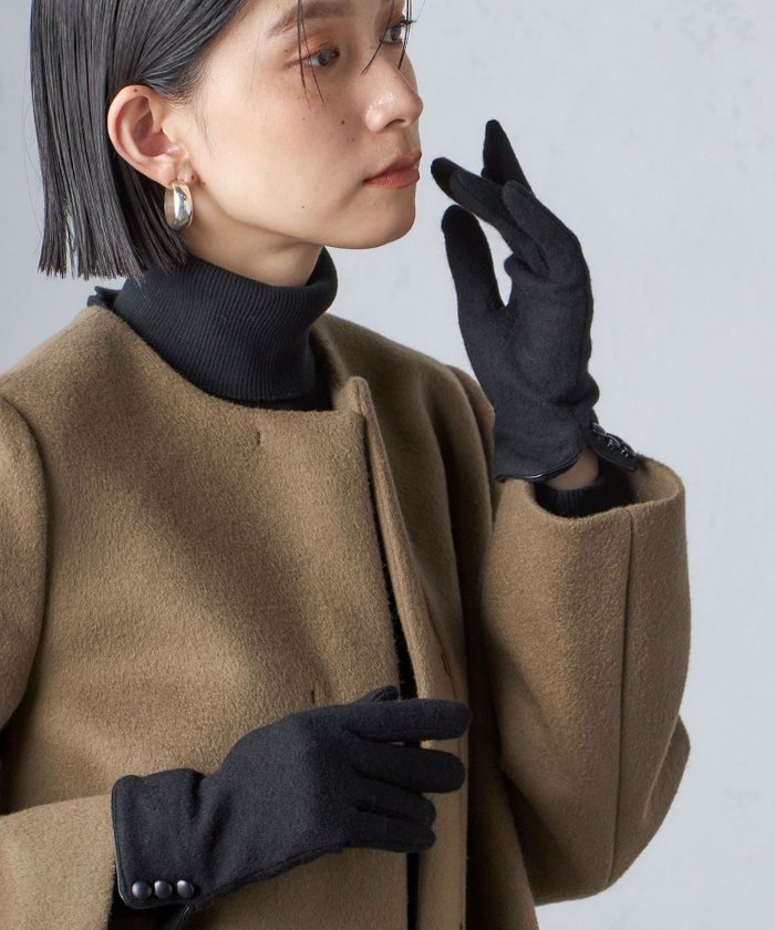 【シップス フォー ウィメン/SHIPS】のカシミヤ ミックス ジャージ グローブ インテリア・キッズ・メンズ・レディースファッション・服の通販 founy(ファニー) https://founy.com/ ファッション Fashion レディースファッション Fashion for Women 2025年 2025 2025-2026秋冬・A/W Autumn/Winter 2025–26 AW25–26 ギフト プレゼント Gift / Present シンプル Simple, Minimal ストレッチ Stretch, Stretchy Fabric スマート Smart, Elegant ミックス Mix, Mixed Style |ID: prp329100004800365 ipo3291000000034857007