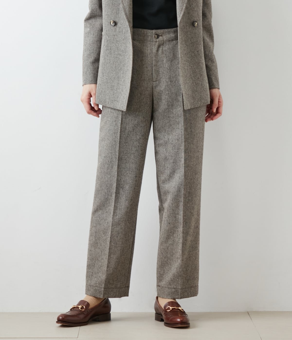 【ニューヨーカー/NEWYORKER】のウールアルパカホームスパン サイドアジャスターパンツ インテリア・キッズ・メンズ・レディースファッション・服の通販 founy(ファニー) ファッション Fashion レディースファッション Fashion for Women パンツ Pants & Trousers セットアップ Set-Up, Coordinated Outfit タンブラー Tumbler, Travel Mug ツイード/ツィード Choker, Choker Necklace トレンド Trend, Trending Now リラックス Relax, Relaxed Fit A/W・秋冬 Autumn/Winter おすすめ Recommended / Our Picks ベージュ|ID: prp329100004800396 ipo3291000000034828107