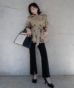 【アニュアンス/anuans】のストレッチスリットフレアパンツ 人気、トレンドファッション・服の通販 founy(ファニー) ファッション Fashion レディースファッション Fashion for Women パンツ Pants & Trousers インナー Innerwear ダブル Double, Double-Breasted フレア Flare, Flared |ID:prp329100004800397