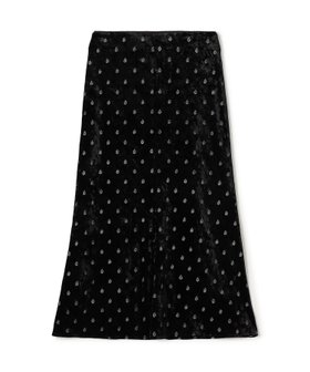 【トゥモローランド/TOMORROWLAND】のベロアエンブロイダリー ナロースカート 人気、トレンドファッション・服の通販 founy(ファニー) ファッション Fashion レディースファッション Fashion for Women スカート Skirts カットソー Cut and Sewn Top シンプル Simple, Minimal バランス Balance, Style Balance フレア Flare, Flared ベロア Velour, Soft Velvet リラックス Relax, Relaxed Fit |ID:prp329100004800440