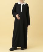 【レプシィム ローリーズファーム/LEPSIM LOWRYS FARM】の【産前・産後対応】マタニティ/配色ポロニットワンピース ブラック×オフホワイト09|ID: prp329100004800460 ipo3291000000035176962