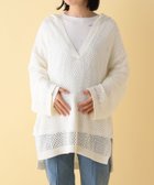 【レプシィム ローリーズファーム/LEPSIM LOWRYS FARM】の【産前・産後対応】マタニティ/7ゲージ編み柄フードプルオーバー オフホワイト05|ID: prp329100004800478 ipo3291000000034828689