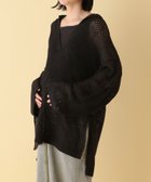 【レプシィム ローリーズファーム/LEPSIM LOWRYS FARM】の【産前・産後対応】マタニティ/7ゲージ編み柄フードプルオーバー ブラック09|ID: prp329100004800478 ipo3291000000034828691