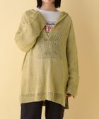 【レプシィム ローリーズファーム/LEPSIM LOWRYS FARM】の【産前・産後対応】マタニティ/7ゲージ編み柄フードプルオーバー イエロー65|ID: prp329100004800478 ipo3291000000034828693