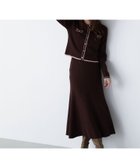 【ナチュラル ビューティー ベーシック/NATURAL BEAUTY BASIC】のバイカラーニットカーデ スカート 人気、トレンドファッション・服の通販 founy(ファニー) ファッション Fashion レディースファッション Fashion for Women スカート Skirts カーディガン Cardigan, Knitwear ダブル Double, Double-Breasted フレア Flare, Flared エレガント 上品 Elegant thumbnail ブラウン×ピンク2|ID: prp329100004800501 ipo3291000000034935584