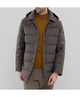 【マッキントッシュ ロンドン/MACKINTOSH LONDON / MEN】の【ELINGTON】ウールサキソニーフーデッドダウンアウター 人気、トレンドファッション・服の通販 founy(ファニー) ファッション Fashion メンズファッション Fashion for Men アウター Men's Coats Outerwear ジャケット Jacket, Outerwear ダウン Down, Puffer ツイル Twist, Twisted Detail 冬 Winter / This Winter 秋 Autumn |ID:prp329100004800505