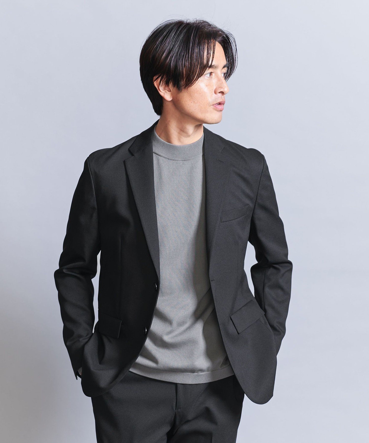 【ユナイテッドアローズ/UNITED ARROWS / MEN】のシャンブレー PE 2B ジャケット -セットアップ対応- インテリア・キッズ・メンズ・レディースファッション・服の通販 founy(ファニー) ファッション Fashion メンズファッション Fashion for Men セットアップ Matching Sets シェイプ Shape, Slim Fit シャンブレー Chambray, Denim-Like Fabric ジャケット Jacket, Outerwear スタンダード Standard, Basic スマート Smart, Elegant スラックス Slacks, Dress Pants スリム Slim, Slim Fit セットアップ Set-Up, Coordinated Outfit トラベル Travel, Travel Gear トレンド Trend, Trending Now ベーシック Basic, Essential ポケット Pocket, Pocket Detail 別注 Limited Edition, Custom Order A/W・秋冬 Autumn/Winter S/S・春夏 SS, Spring/Summer, Warm Season アウトレット Outlet / Clearance 夏 Summer 旅行 Travel エレガント 上品 Elegant BLACK|ID: prp329100004800515 ipo3291000000034828947