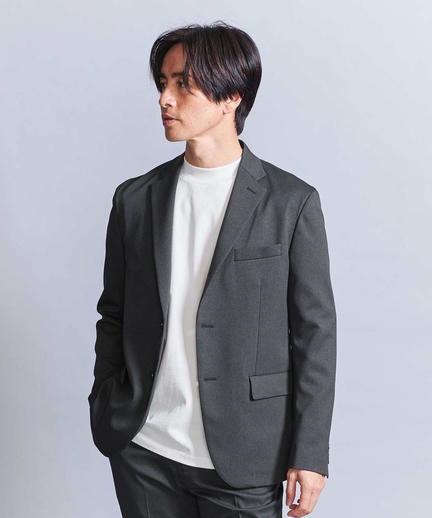【ユナイテッドアローズ/UNITED ARROWS / MEN】のシャンブレー PE 2B ジャケット -セットアップ対応- インテリア・キッズ・メンズ・レディースファッション・服の通販 founy(ファニー) ファッション Fashion メンズファッション Fashion for Men セットアップ Matching Sets シェイプ Shape, Slim Fit シャンブレー Chambray, Denim-Like Fabric ジャケット Jacket, Outerwear スタンダード Standard, Basic スマート Smart, Elegant スラックス Slacks, Dress Pants スリム Slim, Slim Fit セットアップ Set-Up, Coordinated Outfit トラベル Travel, Travel Gear トレンド Trend, Trending Now ベーシック Basic, Essential ポケット Pocket, Pocket Detail 別注 Limited Edition, Custom Order A/W・秋冬 Autumn/Winter S/S・春夏 SS, Spring/Summer, Warm Season アウトレット Outlet / Clearance 夏 Summer 旅行 Travel エレガント 上品 Elegant DK.GRAY|ID: prp329100004800515 ipo3291000000034828950
