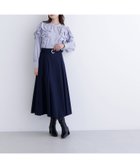 【ナチュラル ビューティー ベーシック/NATURAL BEAUTY BASIC】のメタルバックルフレアスカート 人気、トレンドファッション・服の通販 founy(ファニー) ファッション Fashion レディースファッション Fashion for Women スカート Skirts Aライン・フレアスカート A-Line & Flared Skirts バッグ Bags ポケット Pocket, Pocket Detail メタル Metal, Metal Parts thumbnail ネイビー|ID: prp329100004800517 ipo3291000000035096657