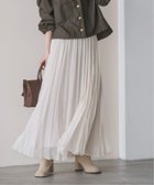 【ノーブル / スピック&スパン/NOBLE / Spick & Span】のヴィンテージシアーソフトプリーツスカート ホワイト A|ID: prp329100004800593 ipo3291000000035072055