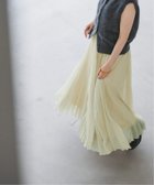 【ノーブル / スピック&スパン/NOBLE / Spick & Span】のヴィンテージシアーソフトプリーツスカート イエロー|ID: prp329100004800593 ipo3291000000035072057