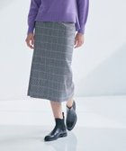 【ポール スチュアート/Paul Stuart】の【Precious掲載】千鳥ウィンドペン スカート ライトグレー|ID: prp329100004800602 ipo3291000000034829527