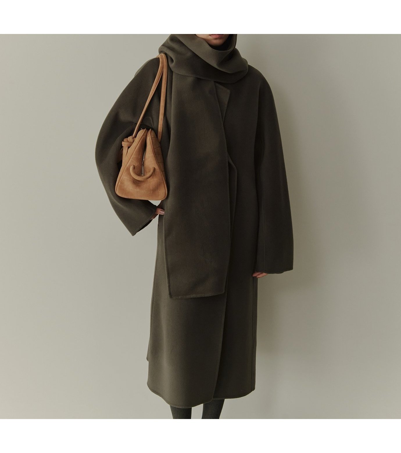 【ルシェル ブルー/LE CIEL BLEU】のダブルフェイスラップコート/Double Face Wrap Coat Matching Scarf 人気、トレンドファッション・服の通販 founy(ファニー) 　ファッション　Fashion　レディースファッション　Fashion for Women　アウター　Coat / Outerwear Collection　コート・ロングコート・ピーコート　Long Coats, Peacoats & More　エレガント 上品　Elegant　クール　Cool, Chic　スカーフ　Scarf, Neckwear　スタンド　Stand Collar, Upright Stand　トレンチ　Trench, Trench Coat　マフラー　Scarf, Muffler　ミックス　Mix, Mixed Style　ラップ　Wrap, Wrap Design　リボン　Ribbon, Bow　 other-1|ID: prp329100004800615 ipo3291000000034963496