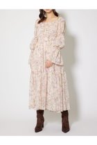 【リエンダ/rienda】のレースアップフラワーパターンフレアワンピース 人気、トレンドファッション・服の通販 founy(ファニー) ファッション Fashion レディースファッション Fashion for Women ワンピース Dresses チェーン Chain, Chain Strap トレンド Trend, Trending Now フラワー Flower, Floral プリント Print, Printed Pattern ミュール Mule, Backless Shoes レース Lace, Lace Fabric エレガント 上品 Elegant 再入荷 Restock / Back in Stock thumbnail L/PNK1|ID: prp329100004800618 ipo3291000000035169791