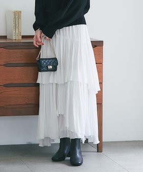 【ラブティックボンボン/La boutique BonBon】の【新色追加!miki監修・3サイズあり】イレヘムティアードスカート 人気、トレンドファッション・服の通販 founy(ファニー) ファッション Fashion レディースファッション Fashion for Women スカート Skirts ティアードスカート Tiered Skirts ギャザー Gathered, Ruffled スニーカー Sneakers, Trainers ティアード Tiered, Tiered Style なめらか Smooth, Silky Texture 人気 Popular, Best Seller ポケット Pocket, Pocket Detail おすすめ Recommended / Our Picks エレガント 上品 Elegant |ID:prp329100004800633