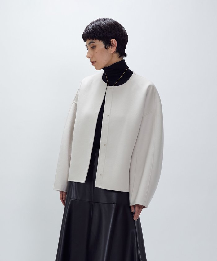 【プルミエ アロンディスモン/1er Arrondissement / MEN】のダブルビーバーコクーンショートコート インテリア・キッズ・メンズ・レディースファッション・服の通販 founy(ファニー) https://founy.com/ ファッション Fashion メンズファッション Fashion for Men コンパクト Compact, Small Size ジャケット Jacket, Outerwear モダン Modern, Contemporary |ID: prp329100004800640 ipo3291000000034998549