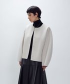 【プルミエ アロンディスモン/1er Arrondissement / MEN】のダブルビーバーコクーンショートコート Offwhite|ID: prp329100004800640 ipo3291000000034998550