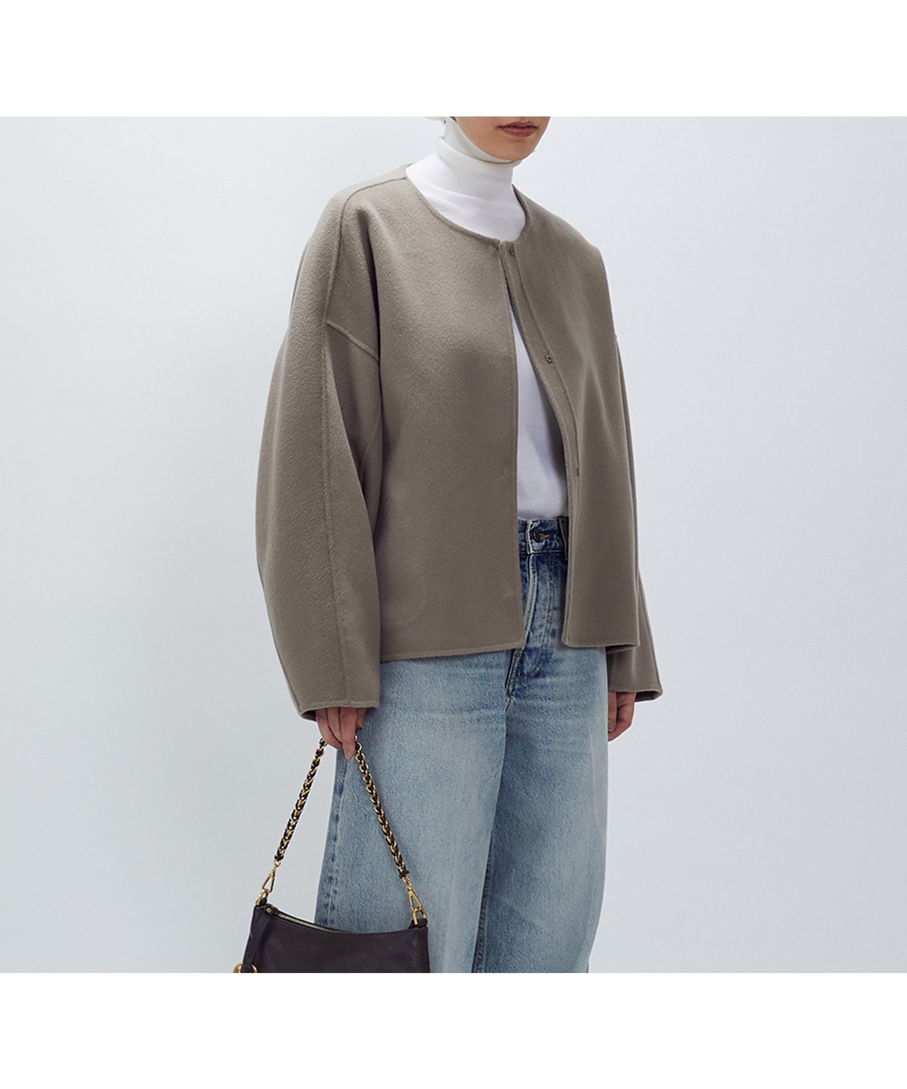 【プルミエ アロンディスモン/1er Arrondissement / MEN】のダブルビーバーコクーンショートコート インテリア・キッズ・メンズ・レディースファッション・服の通販 founy(ファニー) 　ファッション　Fashion　メンズファッション　Fashion for Men　コンパクト　Compact, Small Size　ジャケット　Jacket, Outerwear　モダン　Modern, Contemporary　Mocha|ID: prp329100004800640 ipo3291000000034998553