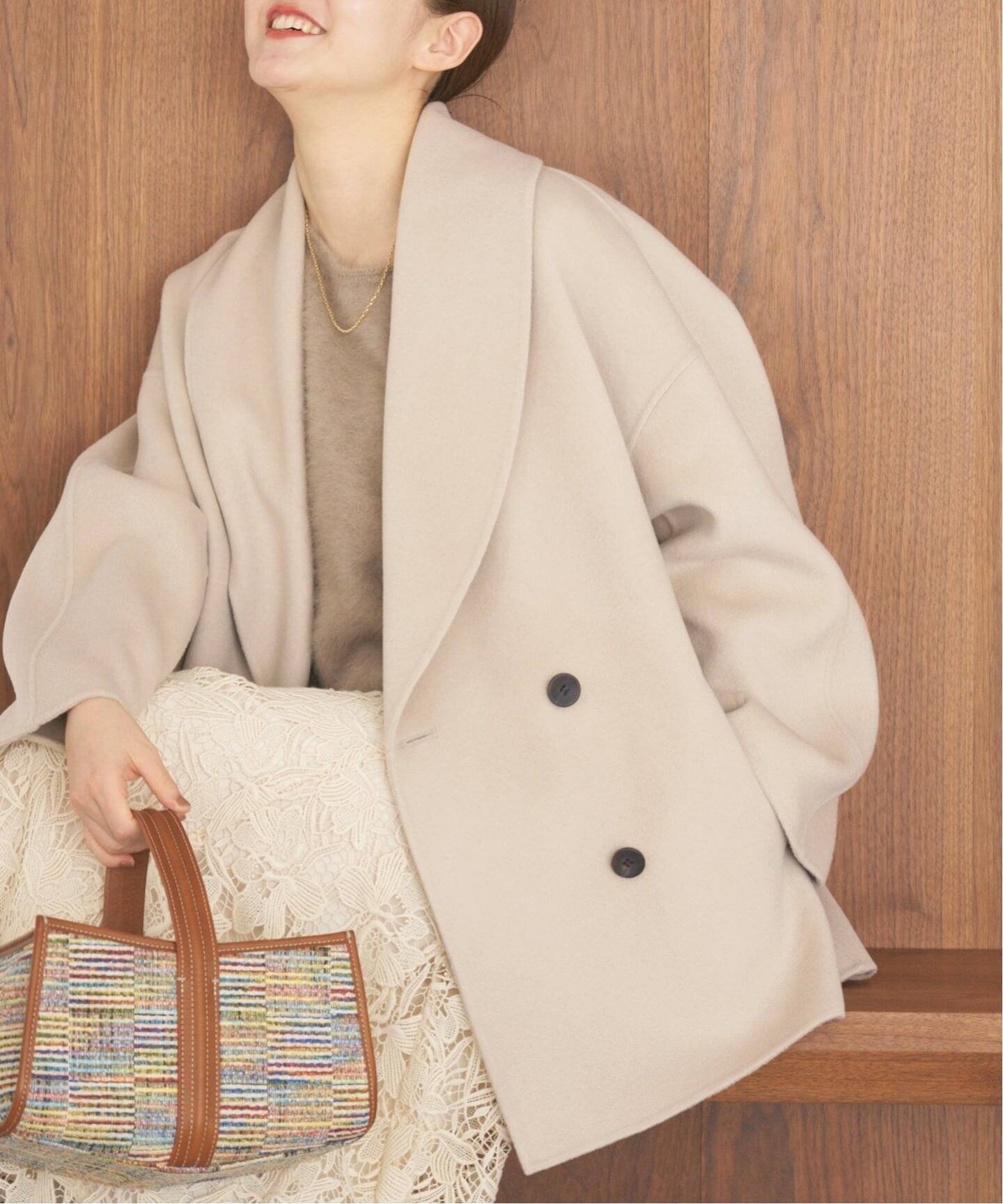 【イエナ/IENA】の《追加》Super160 ショールカラーハーフコート インテリア・キッズ・メンズ・レディースファッション・服の通販 founy(ファニー) ファッション Fashion レディースファッション Fashion for Women アウター Coat / Outerwear Collection コート・ロングコート・ピーコート Long Coats, Peacoats & More 2025年 2025 2025-2026秋冬・A/W Autumn/Winter 2025–26 AW25–26 ショール Shawl, Wrap スタンド Stand Collar, Upright Stand ハーフ Half, Half-Length 定番 Standard, Basic Item ベージュ|ID: prp329100004800643 ipo3291000000034974867