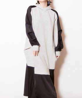 【オズモーシス/OSMOSIS】の切替フレアーヘムフードワンピース 人気、トレンドファッション・服の通販 founy(ファニー) ファッション Fashion レディースファッション Fashion for Women ワンピース Dresses スポーティ Sporty, Casual Athletic ポケット Pocket, Pocket Detail 再入荷 Restock / Back in Stock 切替 Switching, Contrast Panel A/W・秋冬 Autumn/Winter |ID:prp329100004800662
