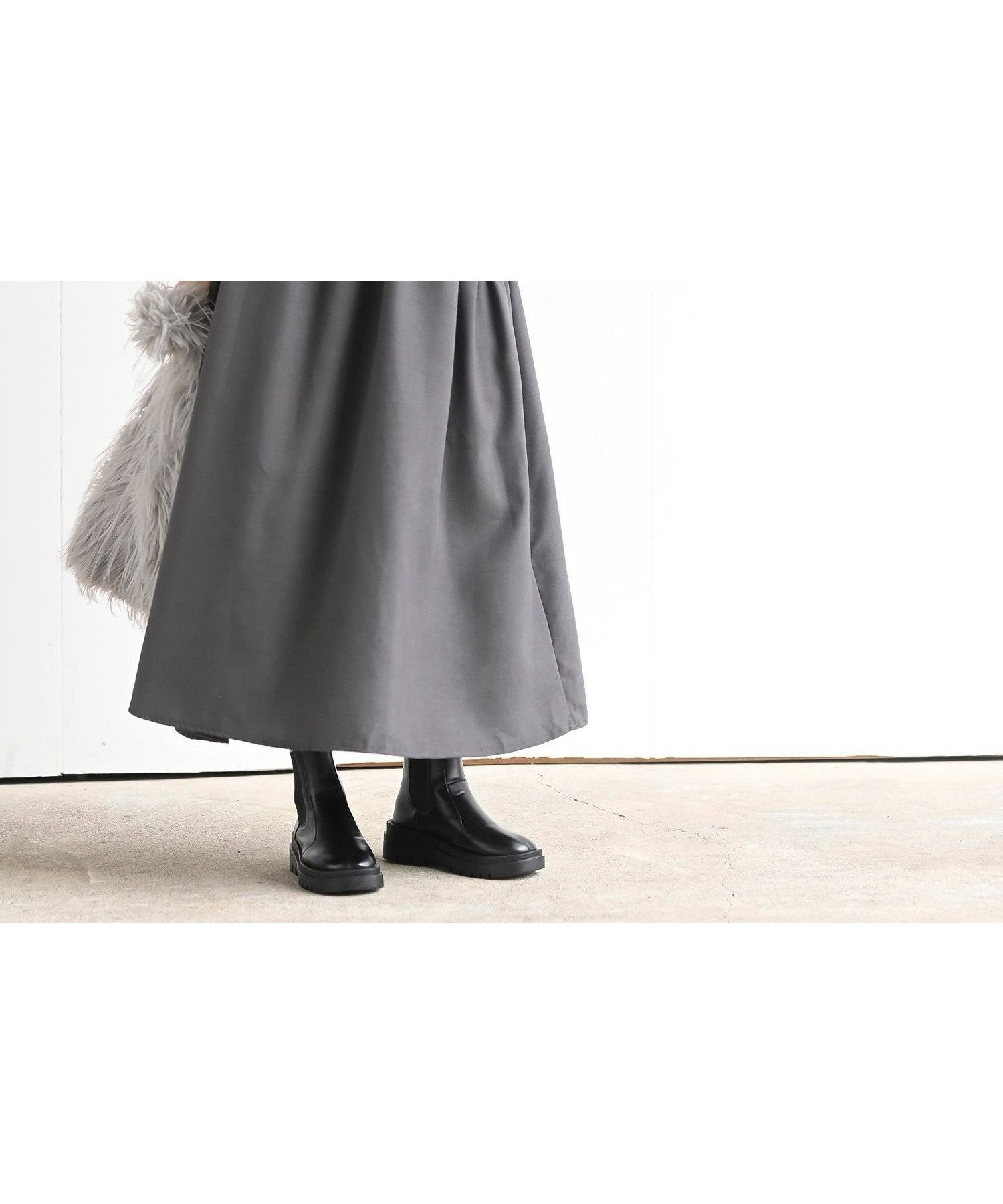 【アールピーエス/rps】のツイルコールアウトポケットジャンスカ インテリア・キッズ・メンズ・レディースファッション・服の通販 founy(ファニー) 　ファッション　Fashion　レディースファッション　Fashion for Women　インナー　Innerwear　ポケット　Pocket, Pocket Detail　チャコールグレー|ID: prp329100004800664 ipo3291000000034918385