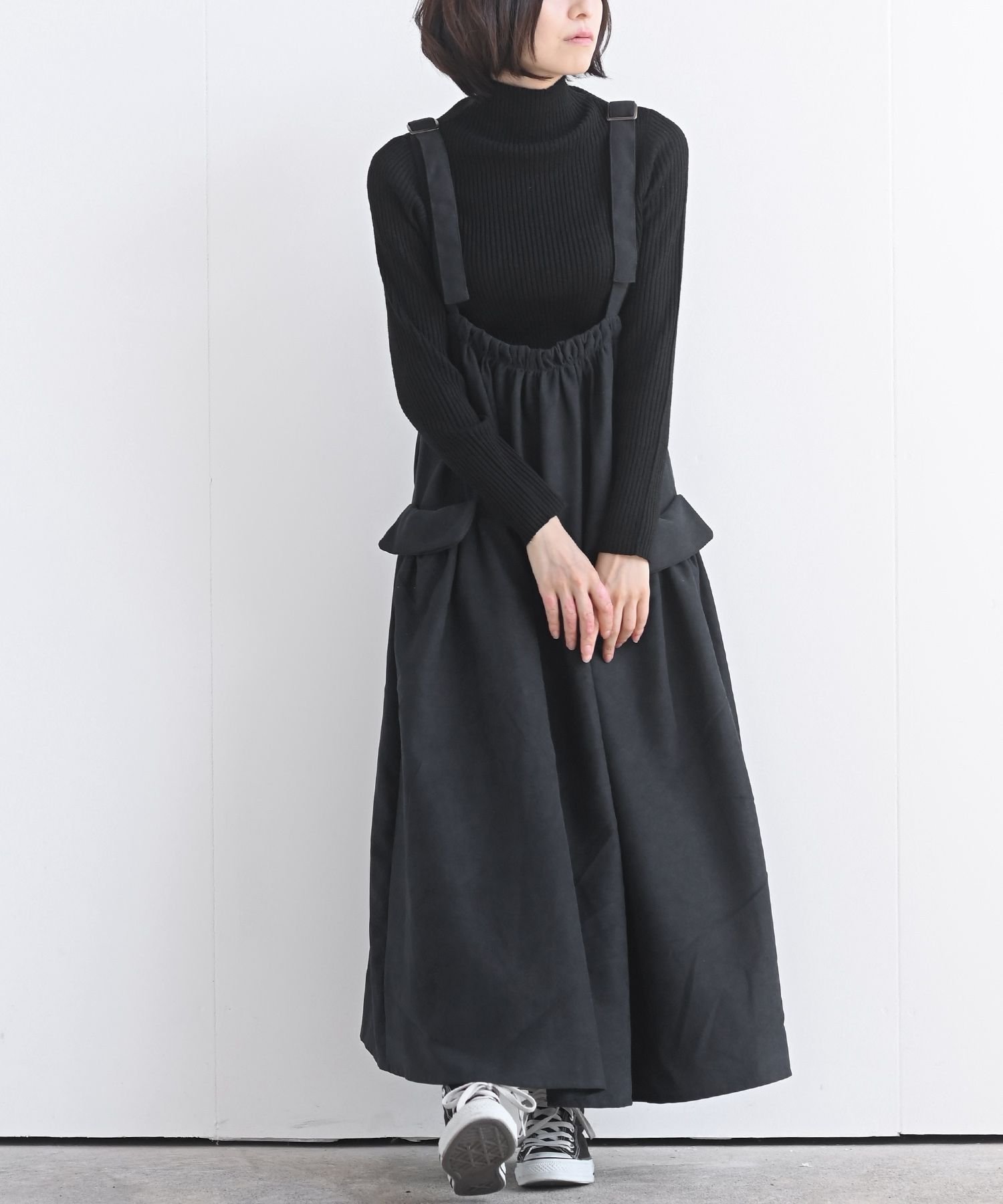 【アールピーエス/rps】のツイルコールアウトポケットジャンスカ インテリア・キッズ・メンズ・レディースファッション・服の通販 founy(ファニー) 　ファッション　Fashion　レディースファッション　Fashion for Women　インナー　Innerwear　ポケット　Pocket, Pocket Detail　ネイビー|ID: prp329100004800664 ipo3291000000034918388