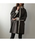 【ドノバン/DONOBAN】のダブルカラーシャツワンピース 人気、トレンドファッション・服の通販 founy(ファニー) ファッション Fashion レディースファッション Fashion for Women ワンピース Dresses シャツワンピース / 1枚で着映えコーデ Shirt Dresses カフス Cuff Design スタンダード Standard, Basic ダブル Double, Double-Breasted ポケット Pocket, Pocket Detail 羽織 Haori, Light Jacket ミドル Middle Length, Mid Height レース Lace, Lace Fabric ロング Long, Long-Length thumbnail チャコール|ID: prp329100004800672 ipo3291000000034830085