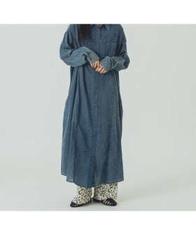 【ローズバッド/ROSE BUD】の【WEB・一部店舗限定】DENIM LIKE SHIRT DRESS 人気、トレンドファッション・服の通販 founy(ファニー) ファッション Fashion レディースファッション Fashion for Women トップス・カットソー Cut & Sew Tops シャツ・ブラウス・オフィスカジュアル Elegant Blouses & Button-Ups ワンピース Dresses フォーマル・パーティードレス・結婚式用ドレス Elegant & Casual Dresses デニム Denim, Jeans Material ノースリーブ Sleeveless, No-Sleeve リラックス Relax, Relaxed Fit |ID:prp329100004800682