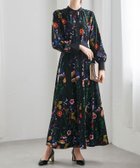 【ラナン/Ranan】の配色ボタニカルシャツワンピース ブラック系|ID: prp329100004800686 ipo3291000000035123522