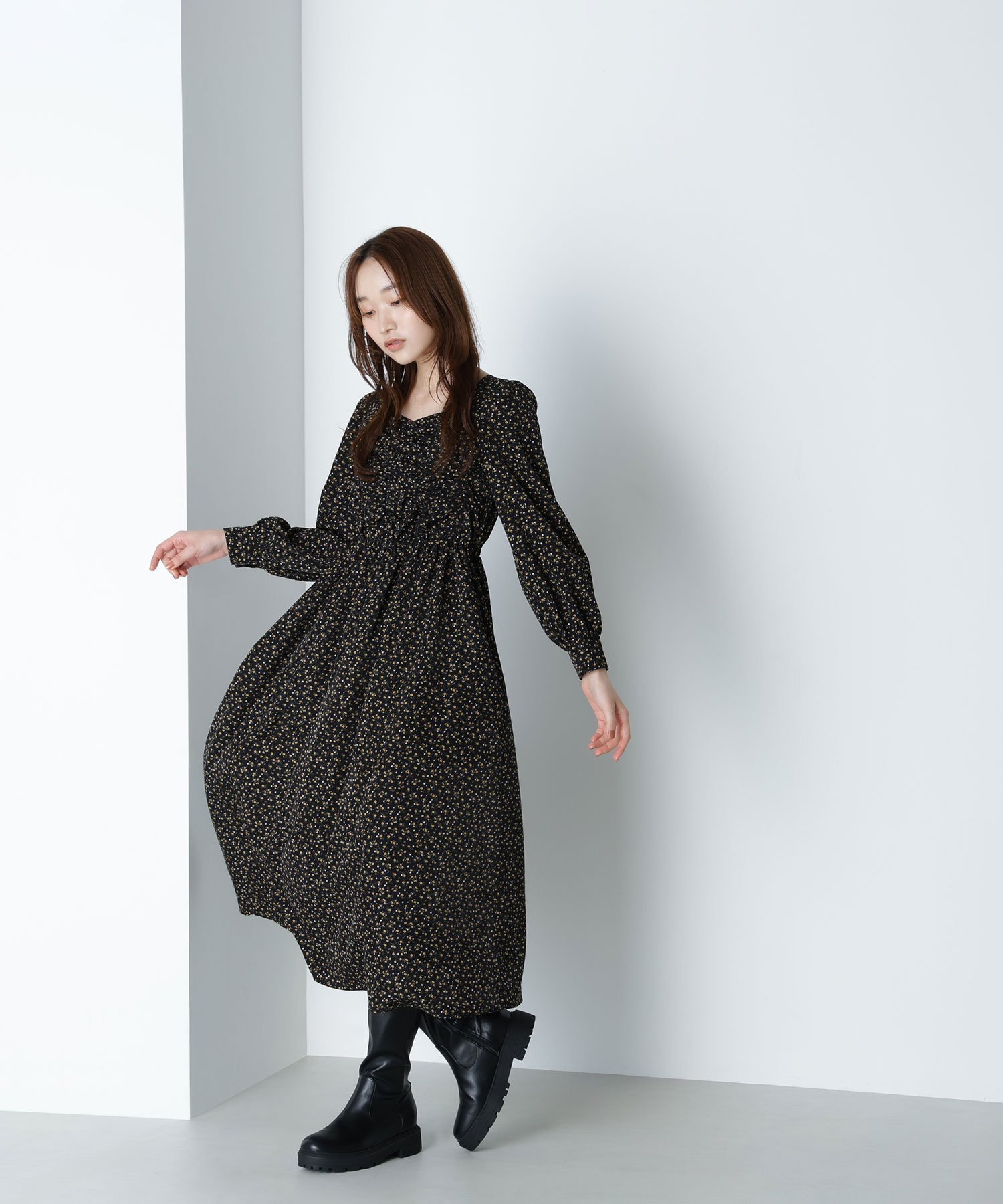 【ナチュラル ビューティー ベーシック/NATURAL BEAUTY BASIC】のミニフラワーシャーリングワンピース 人気、トレンドファッション・服の通販 founy(ファニー) ファッション Fashion レディースファッション Fashion for Women ワンピース Dresses シャーリング Shirring, Ruched スクエア Square, Square Shape デコルテ Décolleté, Neckline トレンド Trend, Trending Now other-1|ID: prp329100004800693 ipo3291000000035144680