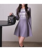 【リップサービス/LIP SERVICE】のLIP SERVICE/LPチェックフレアニットワンピース 人気、トレンドファッション・服の通販 founy(ファニー) ファッション Fashion レディースファッション Fashion for Women ワンピース Dresses ニットワンピース Knit Dresses おすすめ Recommended / Our Picks チェック Check, Plaid, Tartan フィット Fit, Slim Fit フレア Flare, Flared フロント Front, Front Design モノトーン Monotone, Black and White ランダム Random, Irregular エレガント 上品 Elegant thumbnail ブルー|ID: prp329100004800701 ipo3291000000034951095