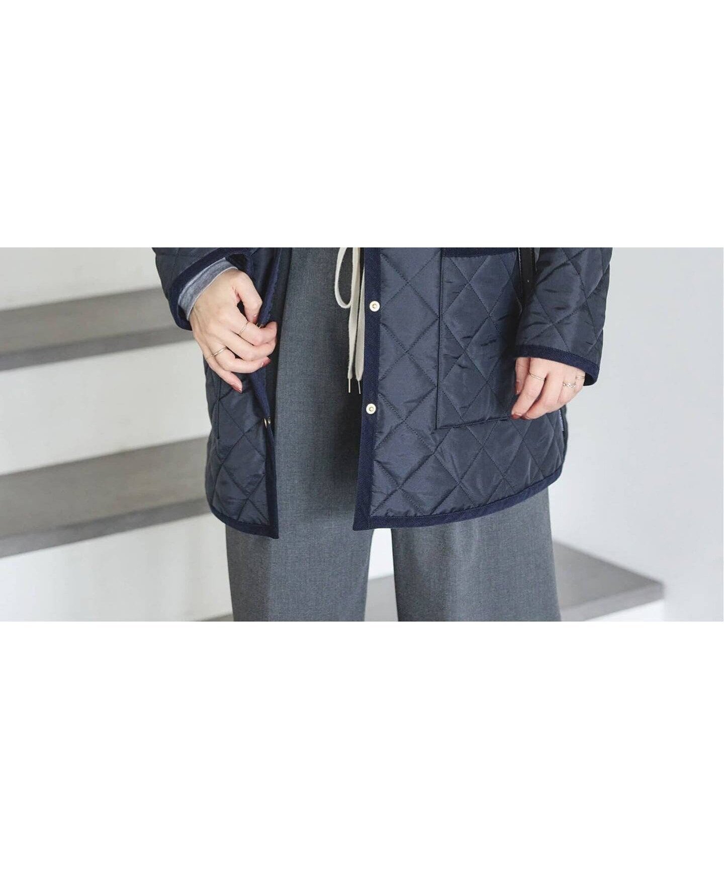 【ジャーナルスタンダード/JOURNAL STANDARD】の【TRADITIONAL WEATHERWEAR】ARKLEY A LINE MIDDLE インテリア・キッズ・メンズ・レディースファッション・服の通販 founy(ファニー) 　ファッション　Fashion　レディースファッション　Fashion for Women　2025年　2025　2025-2026秋冬・A/W　Autumn/Winter 2025–26 AW25–26　コレクション　Collection, Seasonal Line　シンプル　Simple, Minimal　冬　Winter / This Winter　ネイビー|ID: prp329100004800705 ipo3291000000035009473