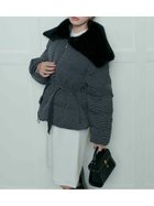 【セルフォード/CELFORD】のファー襟付きツイードショートコート BLK[009]|ID: prp329100004800706 ipo3291000000036036292