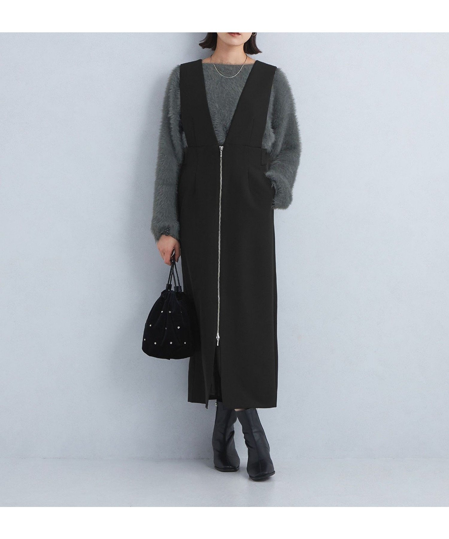 【ユナイテッドアローズ/UNITED ARROWS】のSHIORI IRIE * green label relaxing フェザープルオーバー * ジャンスカ インテリア・キッズ・メンズ・レディースファッション・服の通販 founy(ファニー) ファッション Fashion レディースファッション Fashion for Women トップス・カットソー Cut & Sew Tops カジュアルプルオーバー・ニットトップス Pullovers & Knit Tops / Casual Pullovers 秋 Autumn クロップド Cropped, Short Length シューズ Shoes, Footwear ジップ Zip, Zipper ジャカード/ジャガード Jacquard, Woven Pattern ジャケット Jacket, Outerwear ジャンスカ Jumper Skirt, Pinafore Dress スリット Slit, Slit Detail ダブル Double, Double-Breasted デニム Denim, Jeans Material トレンド Trend, Trending Now バレエ Ballet, Ballet Style フェザー Feather, Feather Detail フェミニン Feminine, Girly リボン Ribbon, Bow 冬 Winter / This Winter A/W・秋冬 Autumn/Winter アウトレット Outlet / Clearance おすすめ Recommended / Our Picks DK.GRAY|ID: prp329100004800710 ipo3291000000034830421