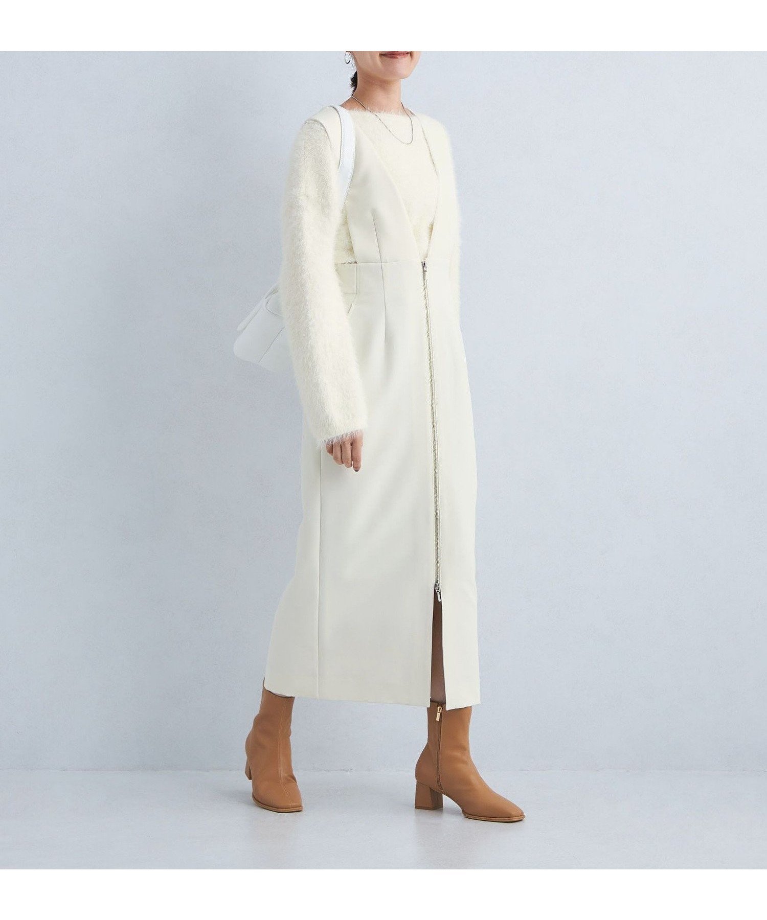 【ユナイテッドアローズ/UNITED ARROWS】のSHIORI IRIE * green label relaxing フェザープルオーバー * ジャンスカ インテリア・キッズ・メンズ・レディースファッション・服の通販 founy(ファニー) ファッション Fashion レディースファッション Fashion for Women トップス・カットソー Cut & Sew Tops カジュアルプルオーバー・ニットトップス Pullovers & Knit Tops / Casual Pullovers 秋 Autumn クロップド Cropped, Short Length シューズ Shoes, Footwear ジップ Zip, Zipper ジャカード/ジャガード Jacquard, Woven Pattern ジャケット Jacket, Outerwear ジャンスカ Jumper Skirt, Pinafore Dress スリット Slit, Slit Detail ダブル Double, Double-Breasted デニム Denim, Jeans Material トレンド Trend, Trending Now バレエ Ballet, Ballet Style フェザー Feather, Feather Detail フェミニン Feminine, Girly リボン Ribbon, Bow 冬 Winter / This Winter A/W・秋冬 Autumn/Winter アウトレット Outlet / Clearance おすすめ Recommended / Our Picks OFF WHITE|ID: prp329100004800710 ipo3291000000034830422