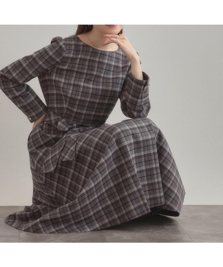 【クチュール ブローチ/Couture Brooch】の【大人可愛い・微起毛】先染めチェック柄フィット フレアワンピース 人気、トレンドファッション・服の通販 founy(ファニー) ファッション Fashion レディースファッション Fashion for Women ワンピース Dresses クラシカル Classical, Vintage-Inspired ジャケット Jacket, Outerwear スマート Smart, Elegant チェック Check, Plaid, Tartan パイピング Piping, Trim Design フィット Fit, Slim Fit フレア Flare, Flared ポケット Pocket, Pocket Detail リボン Ribbon, Bow A/W・秋冬 Autumn/Winter おすすめ Recommended / Our Picks エレガント 上品 Elegant other-1|ID: prp329100004800712 ipo3291000000034883646