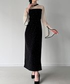 【ジュノア/JUNOAH】のベルスリーブキラキラタイトドレス 人気、トレンドファッション・服の通販 founy(ファニー) ファッション Fashion レディースファッション Fashion for Women ワンピース Dresses フォーマル・パーティードレス・結婚式用ドレス Elegant & Casual Dresses thumbnail Bブラック|ID: prp329100004800738 ipo3291000000035179875