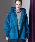 【アウラアイラ/AULA AILA】のSHORT FUR HOODIE COAT 人気、トレンドファッション・服の通販 founy(ファニー) ファッション Fashion レディースファッション Fashion for Women アウター Coat / Outerwear Collection コート・ロングコート・ピーコート Long Coats, Peacoats & More 2025年 2025 2025-2026秋冬・A/W Autumn/Winter 2025–26 AW25–26 冬 Winter / This Winter キルト Quilt, Quilted Fabric ショート Short, Short Length タフタ Taffeta, Structured Fabric ポケット Pocket, Pocket Detail ミリタリー Military, Army Style 防寒 Cold Protection, Winter-Ready thumbnail BLUE|ID: prp329100004800764 ipo3291000000034947806