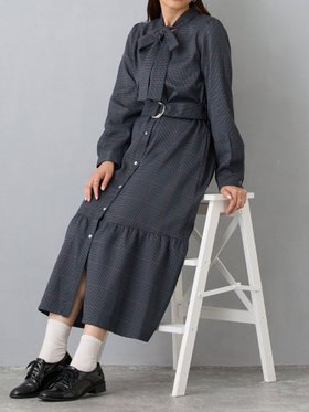 【ニコル クラブ/NICOLE CLUB】のリボンタイワンピース 人気、トレンドファッション・服の通販 founy(ファニー) ファッション Fashion レディースファッション Fashion for Women ワンピース Dresses おすすめ Recommended / Our Picks スマート Smart, Elegant チェック Check, Plaid, Tartan リボン Ribbon, Bow |ID:prp329100004800777