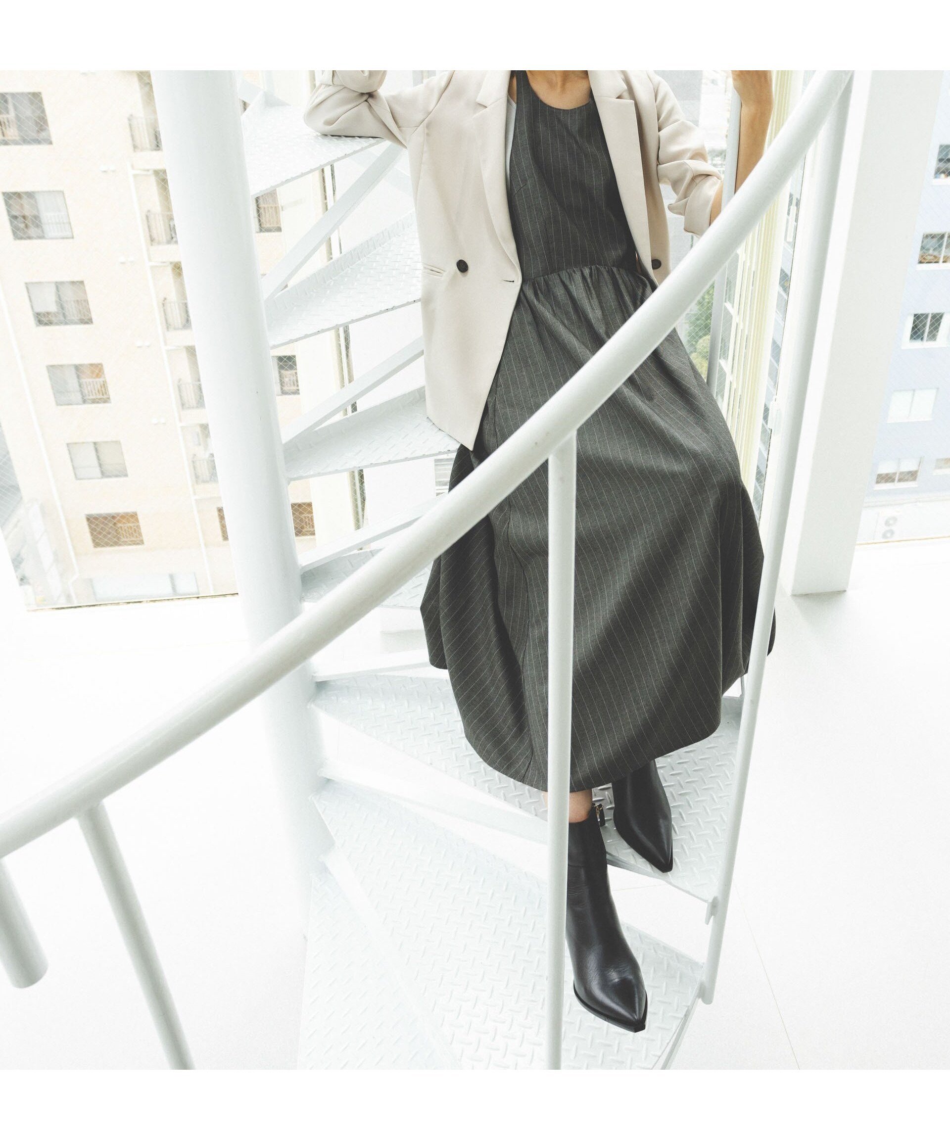 【ナノ ユニバース/nano universe】のホルターネックワンピース インテリア・キッズ・メンズ・レディースファッション・服の通販 founy(ファニー) ファッション Fashion レディースファッション Fashion for Women ワンピース Dresses 2024年 2024 2024-2025秋冬・A/W Autumn/Winter 2024–25 AW24–25 ウォッシャブル Machine Washable ギャザー Gathered, Ruffled ストライプ Stripe, Striped Pattern スーツ Suit, Formalwear タートル Turtleneck, Turtle Collar 冬 Winter / This Winter グレー|ID: prp329100004800781 ipo3291000000034831028