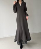 【ジュノア/JUNOAH】の裏起毛レイヤードデザインマーメイドワンピース 人気、トレンドファッション・服の通販 founy(ファニー) ファッション Fashion レディースファッション Fashion for Women ワンピース Dresses thumbnail チャコール|ID: prp329100004800790 ipo3291000000034831143