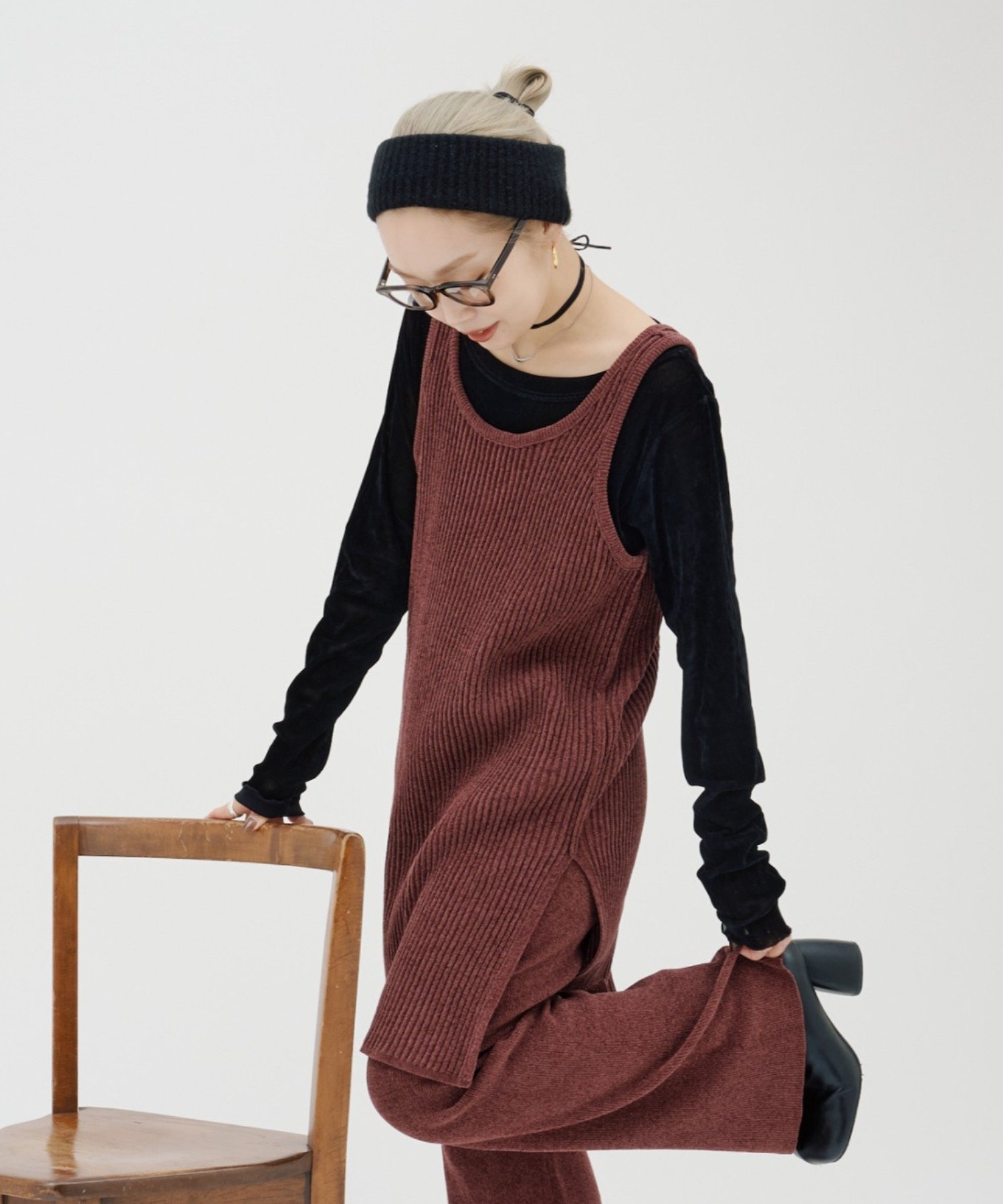 【チャオパニックティピー/CIAOPANIC TYPY】の【PON企画】スタイルアップ前後2wayモールニットキャミチュニック インテリア・キッズ・メンズ・レディースファッション・服の通販 founy(ファニー) 　ファッション　Fashion　レディースファッション　Fashion for Women　トップス・カットソー　Cut & Sew Tops　ニット　Knit Tops & Sweaters　キャミソール&ノースリーブ　Camisoles & Sleeveless Tops　スリット　Slit, Slit Detail　セットアップ　Set-Up, Coordinated Outfit　デニム　Denim, Jeans Material　トレンド　Trend, Trending Now　人気　Popular, Best Seller　フェミニン　Feminine, Girly　楽ちん　Easy Fit, Comfortable　ワイド　Wide, Wide Fit　おすすめ　Recommended / Our Picks　バーガンディー|ID: prp329100004800799 ipo3291000000034831214