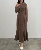 【ジュノア/JUNOAH】のCENEA シアートップス+テーラードマーメイドジャンパースカートset ピンクブラウン|ID: prp329100004800815 ipo3291000000034831352