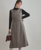 【クチュール ブローチ/Couture Brooch】の【美シルエット・大人可愛い・通勤】TRチェックジャンスカ 人気、トレンドファッション・服の通販 founy(ファニー) ファッション Fashion レディースファッション Fashion for Women スマート Smart, Elegant チェック Check, Plaid, Tartan フラップ Flap, Flap Pocket ポケット Pocket, Pocket Detail おすすめ Recommended / Our Picks ビジネス 仕事 通勤 Business / Work / Commuting 2025年 2025 2025-2026秋冬・A/W Autumn/Winter 2025–26 AW25–26 thumbnail ブラウン|ID: prp329100004800816 ipo3291000000034871885