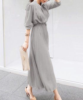 【アミュレット/Amulet】のウエストマークプリーツワンピース 人気、トレンドファッション・服の通販 founy(ファニー) ファッション Fashion レディースファッション Fashion for Women ワンピース Dresses とろみ Fluid, Flowy Fabric エレガント 上品 Elegant プリーツ Pleats, Pleated リボン Ribbon, Bow |ID:prp329100004800821