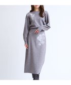 【ノエラ/Noela】のレース刺繍ニットワンピース グレー|ID: prp329100004800830 ipo3291000000035099906